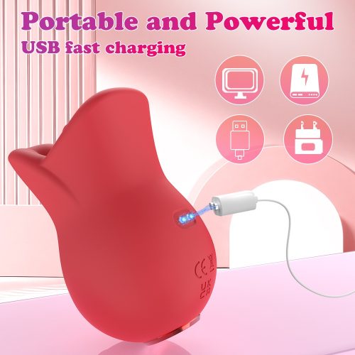【Vibrator】10-Mode Oral Licking & Biting Vibrator – Rotating Tongue Stimulator - Lunarlulu