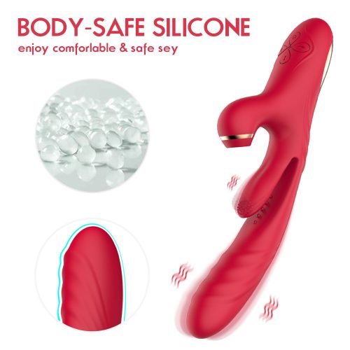 【Vibrator】Suction & Vibration Wand – Licking, Slapping, Thrusting, 7×Modes - Lunarlulu