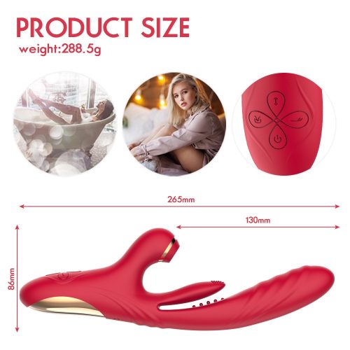 【Vibrator】Suction & Vibration Wand – Licking, Slapping, Thrusting, 7×Modes - Lunarlulu