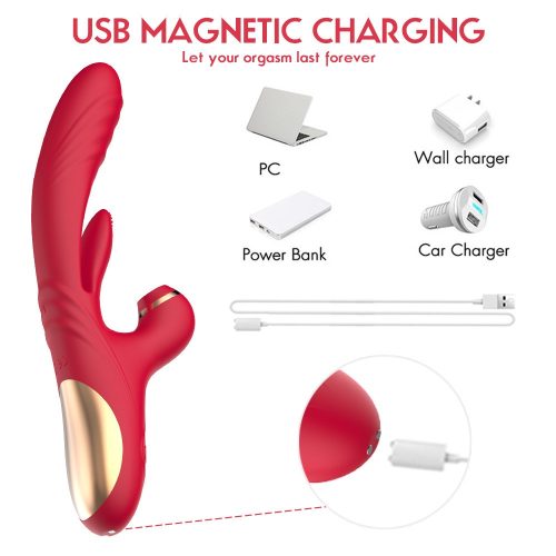 【Vibrator】Suction & Vibration Wand – Licking, Slapping, Thrusting, 7×Modes - Lunarlulu