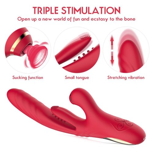 【Vibrator】Suction & Vibration Wand – Licking, Slapping, Thrusting, 7×Modes - Lunarlulu