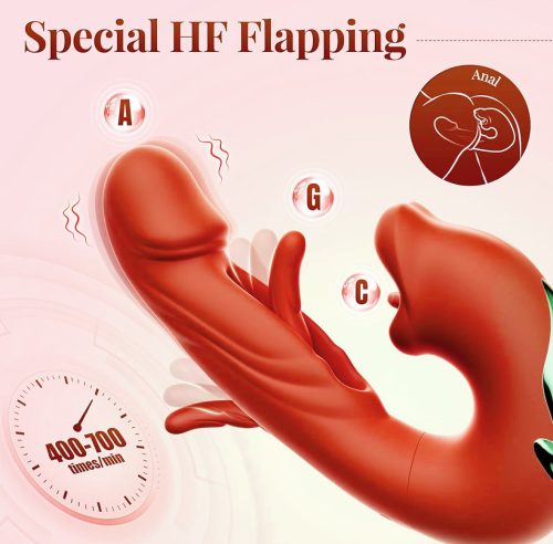 【Vibrator】3-in-1 Tongue Licking G-Spot Vibrator - Lunarlulu