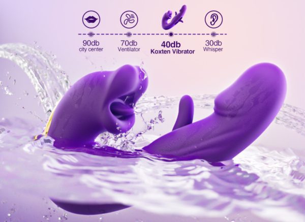 【Vibrator】3-in-1 Tongue Licking G-Spot Vibrator - Lunarlulu